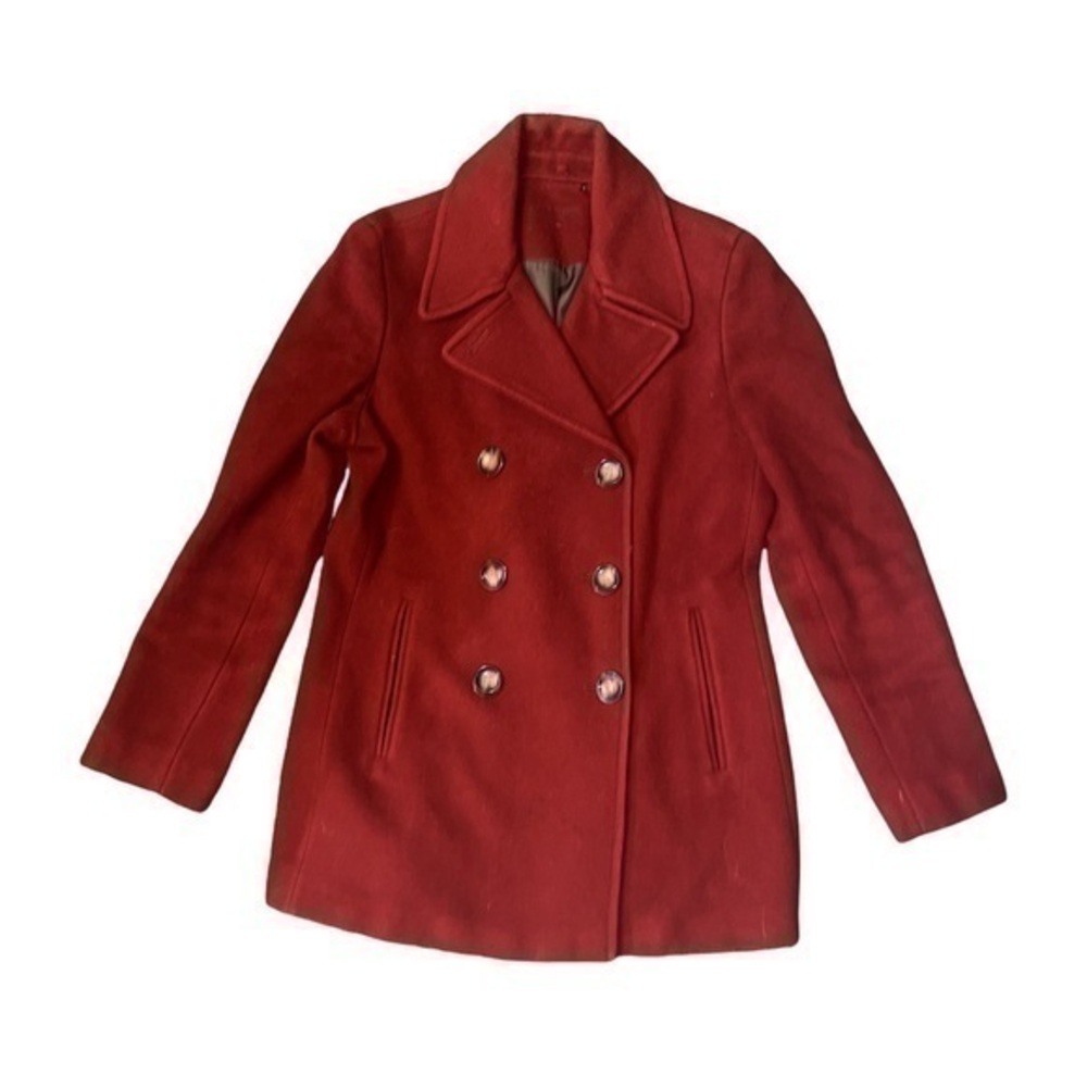 Red Calvin Klein peacoat size 8